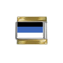 Estonia Gold Trim Italian Charm (9mm) by tony4urban