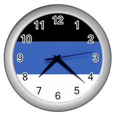 Estonia Wall Clock (silver) by tony4urban