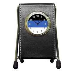 Estonia Pen Holder Desk Clock by tony4urban