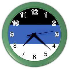 Estonia Color Wall Clock by tony4urban