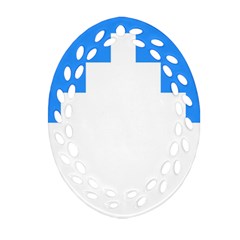 Akershus Flag Oval Filigree Ornament (two Sides) by tony4urban