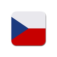 Czech Republic Rubber Square Coaster (4 Pack) by tony4urban