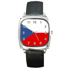 Czech Republic Square Metal Watch by tony4urban