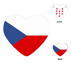 Czech Republic Playing Cards Single Design (heart) by tony4urban