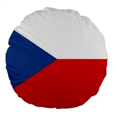 Czech Republic Large 18  Premium Round Cushions by tony4urban