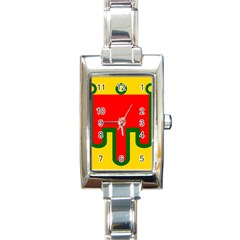 Auvergne Flag Rectangle Italian Charm Watch by tony4urban