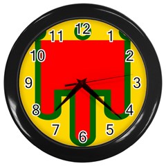 Auvergne Flag Wall Clock (black) by tony4urban