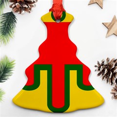 Auvergne Flag Christmas Tree Ornament (two Sides) by tony4urban