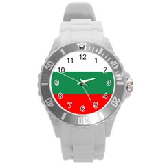 Bulgaria Round Plastic Sport Watch (l) by tony4urban