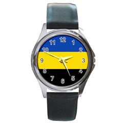 Gelderland Flag Round Metal Watch by tony4urban