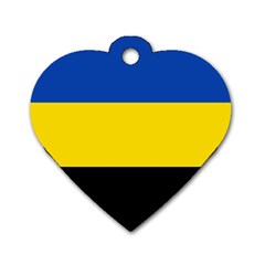 Gelderland Flag Dog Tag Heart (two Sides) by tony4urban