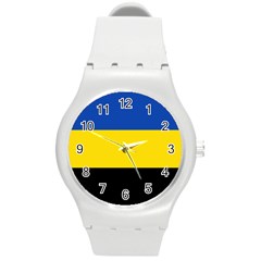 Gelderland Flag Round Plastic Sport Watch (m) by tony4urban