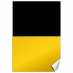 Baden Wurttemberg Flag Canvas 12  X 18  by tony4urban