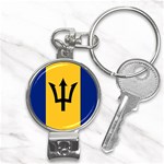 Barbados Nail Clippers Key Chain Front