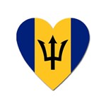 Barbados Heart Magnet Front