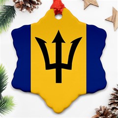 Barbados Snowflake Ornament (two Sides) by tony4urban