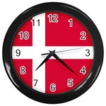 Denmark Wall Clock (Black) Front