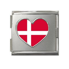 Denmark Mega Link Heart Italian Charm (18mm)