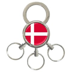 Denmark 3-Ring Key Chain