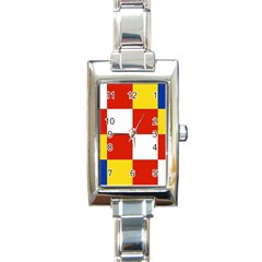 Antwerp Flag Rectangle Italian Charm Watch by tony4urban