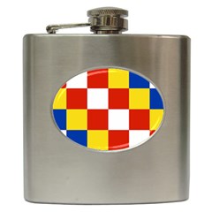 Antwerp Flag Hip Flask (6 Oz) by tony4urban