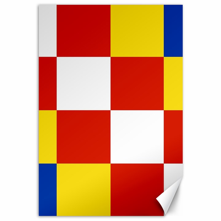 Antwerp Flag Canvas 12  x 18 