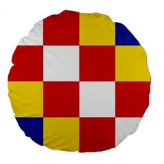 Antwerp Flag Large 18  Premium Flano Round Cushions by tony4urban