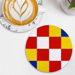 Antwerp Flag Uv Print Round Tile Coaster