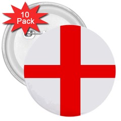 England 3  Buttons (10 Pack)  by tony4urban