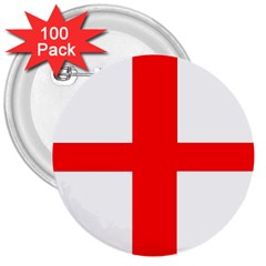 England 3  Buttons (100 Pack)  by tony4urban