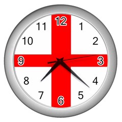 England Wall Clock (silver) by tony4urban