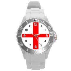 England Round Plastic Sport Watch (l) by tony4urban