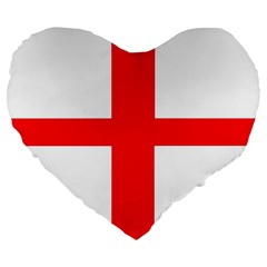 England Large 19  Premium Heart Shape Cushions by tony4urban