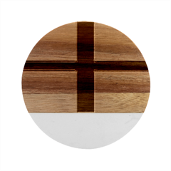 England Marble Wood Coaster (round)