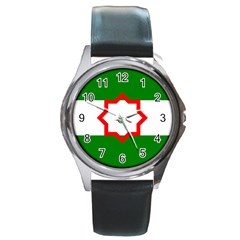 Andalusia Flag Round Metal Watch by tony4urban