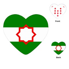 Andalusia Flag Playing Cards Single Design (heart) by tony4urban