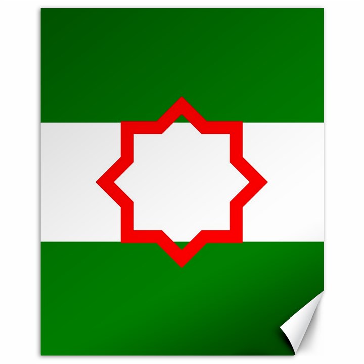 Andalusia Flag Canvas 11  x 14 