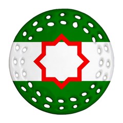 Andalusia Flag Round Filigree Ornament (two Sides) by tony4urban