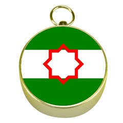 Andalusia Flag Gold Compasses by tony4urban