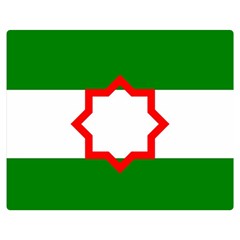 Andalusia Flag One Side Premium Plush Fleece Blanket (medium)