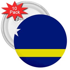 Curacao 3  Buttons (10 Pack) 