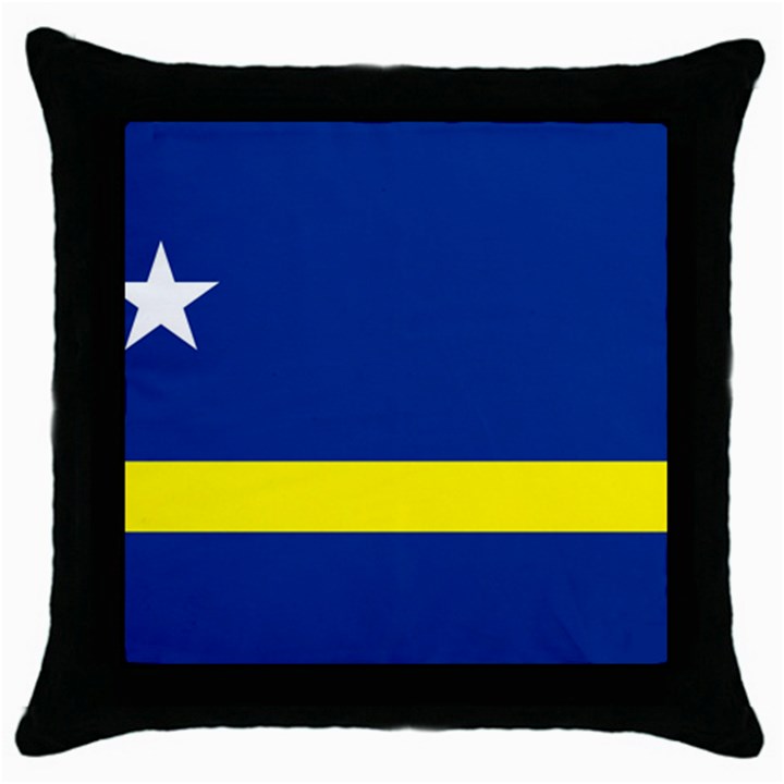 Curacao Throw Pillow Case (Black)