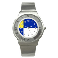 Bratislavsky Flag Stainless Steel Watch