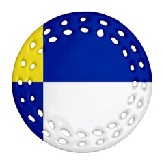 Bratislavsky Flag Ornament (Round Filigree)