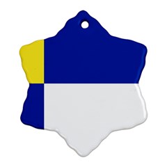 Bratislavsky Flag Ornament (Snowflake)