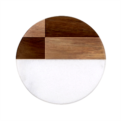 Bratislavsky Flag Classic Marble Wood Coaster (Round) 