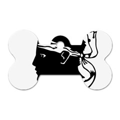 Corsica Flag Dog Tag Bone (one Side) by tony4urban