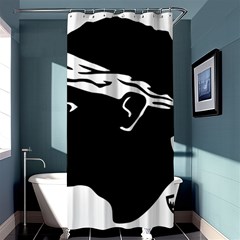 Corsica Flag Shower Curtain 36  X 72  (stall)  by tony4urban