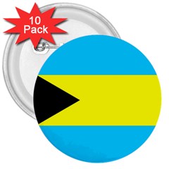 Bahamas 3  Buttons (10 pack) 