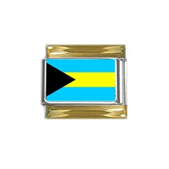 Bahamas Gold Trim Italian Charm (9mm)